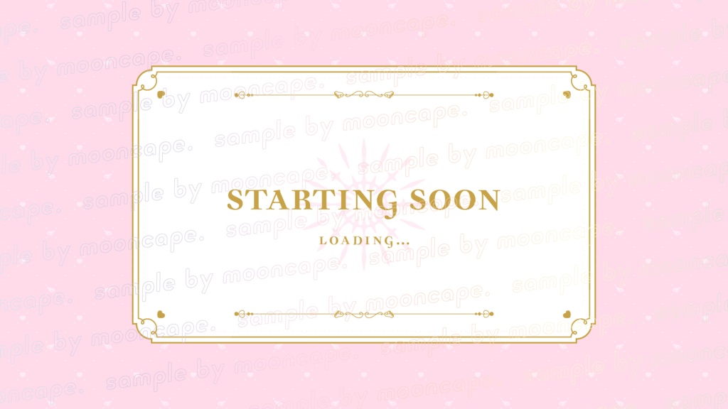 配信画面デザイン/stream overlay:エンジェル