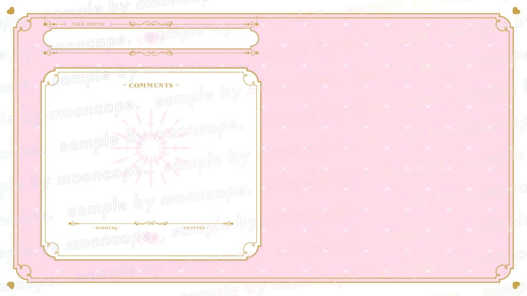 配信画面デザイン/stream overlay:エンジェル