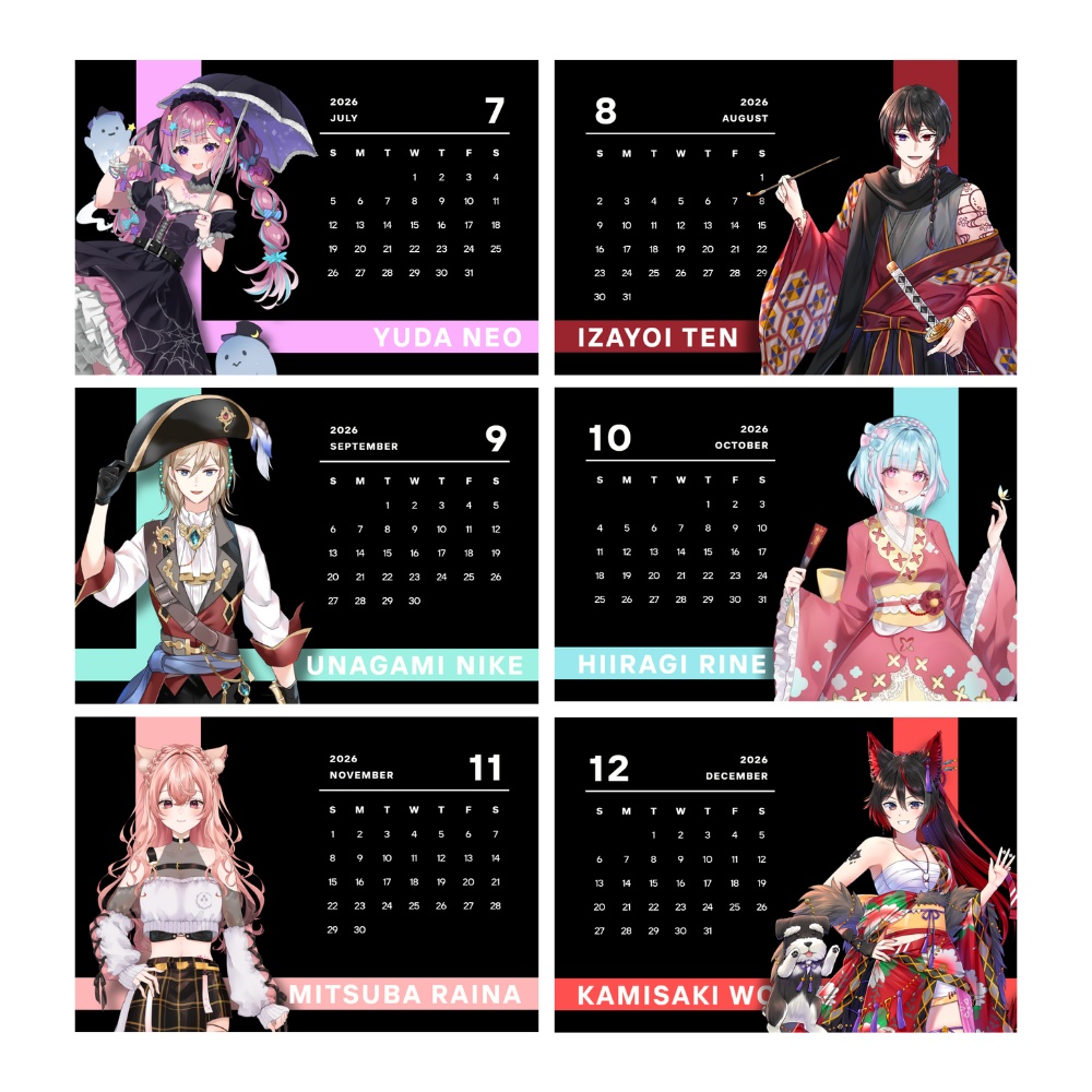 LOViT STUDIO 2026年卓上カレンダー