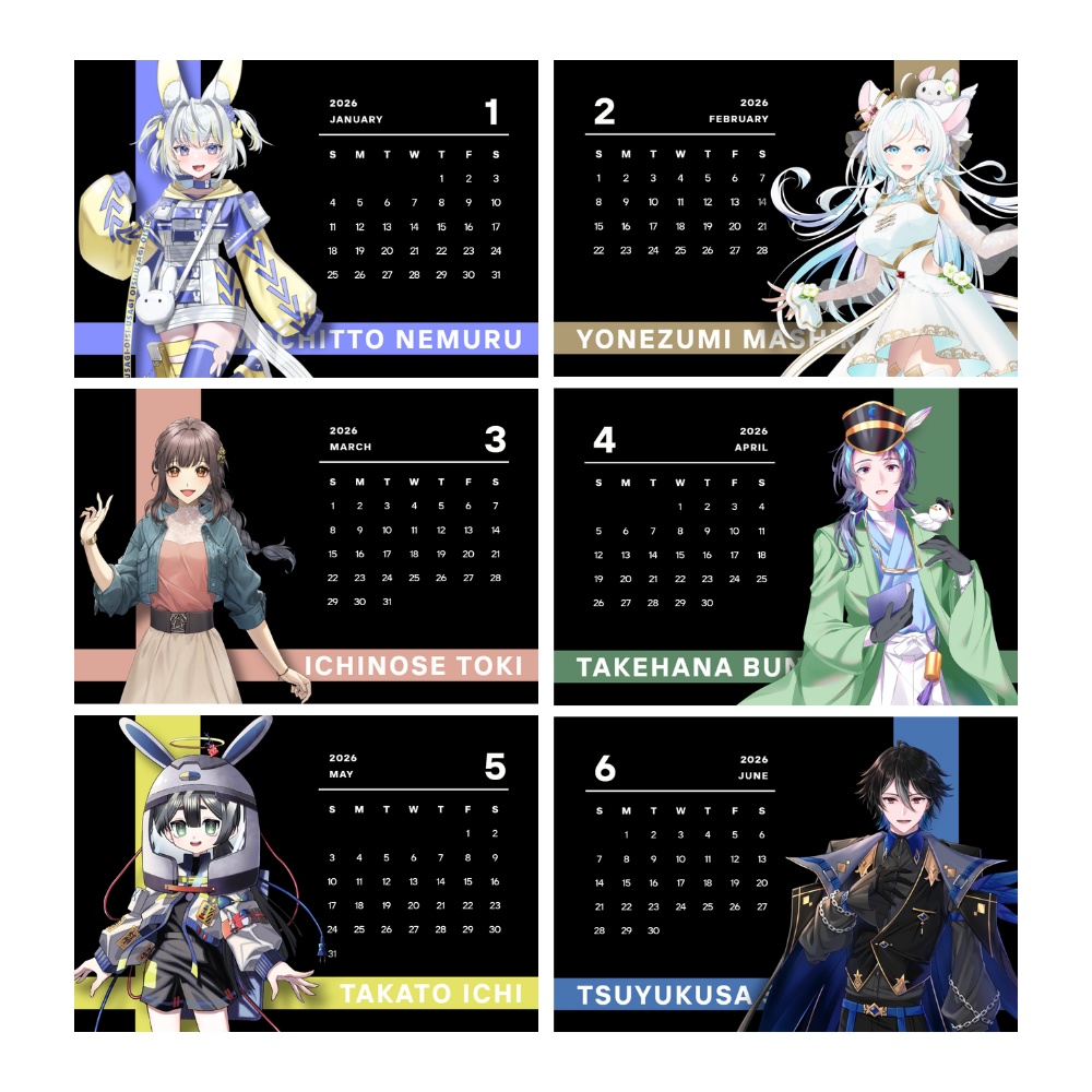 LOViT STUDIO 2026年卓上カレンダー