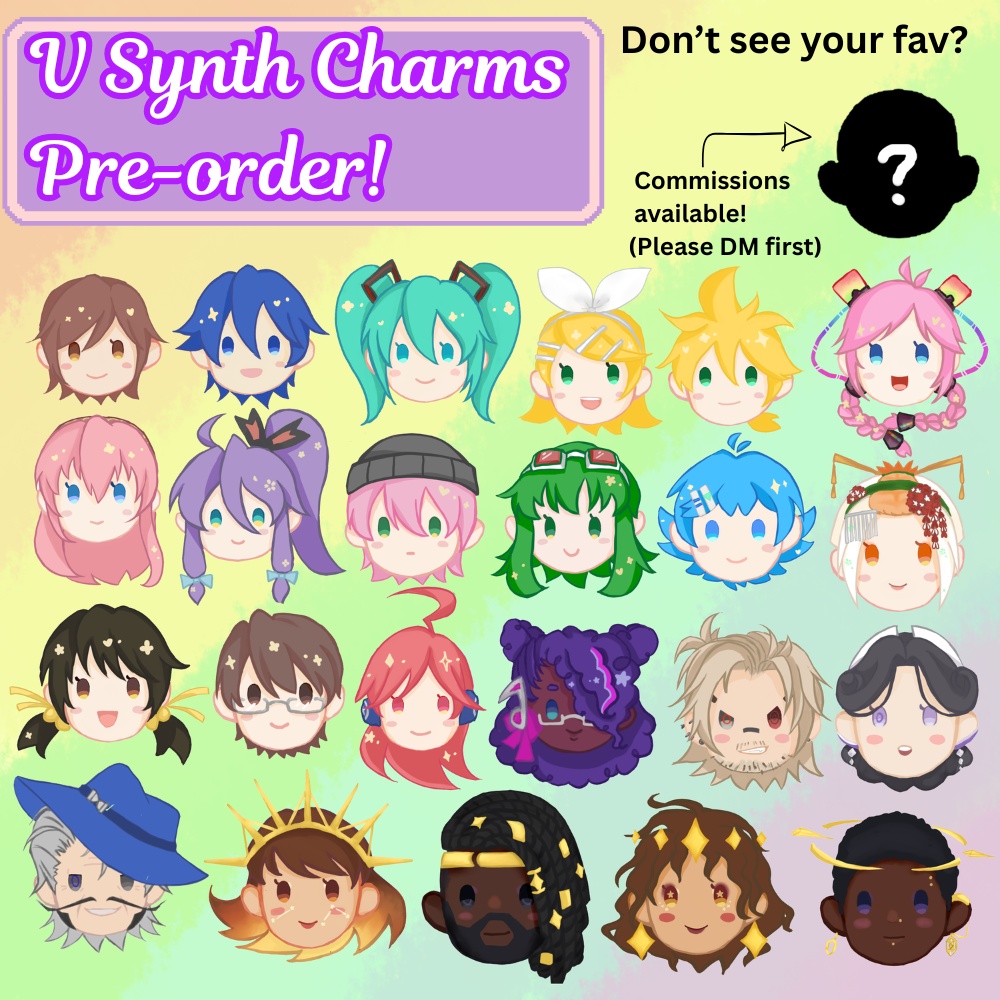 音声合成キャラクター アイコンチャーム/連結アクリルキーホルダー