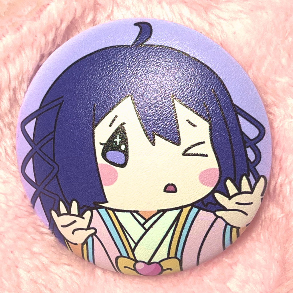  ぷにぷに缶バッヂ　式部ちゃん