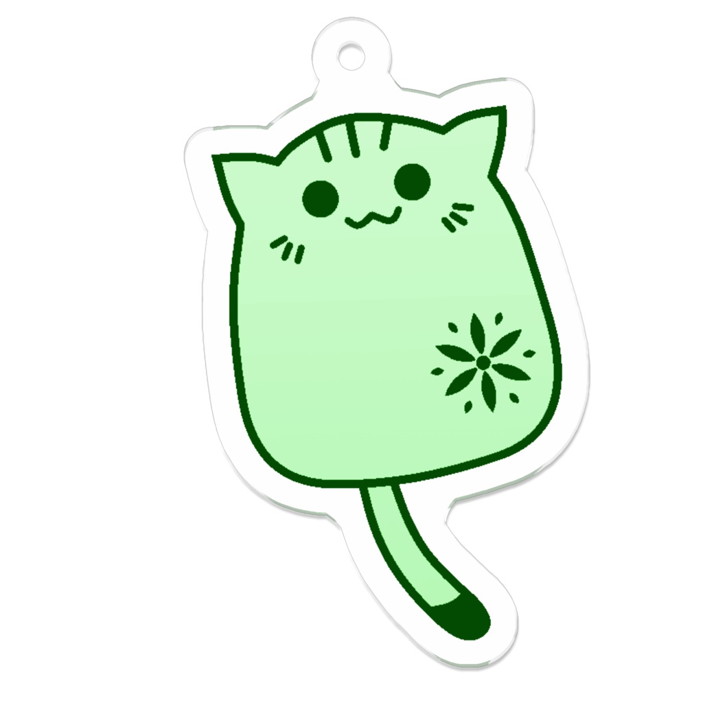 飛ぶ猫アクリルキーホルダー