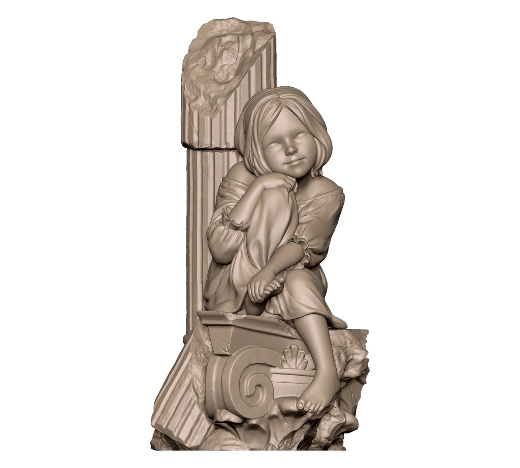 オリジナル「少女（遺跡）」3Dプリント用データ