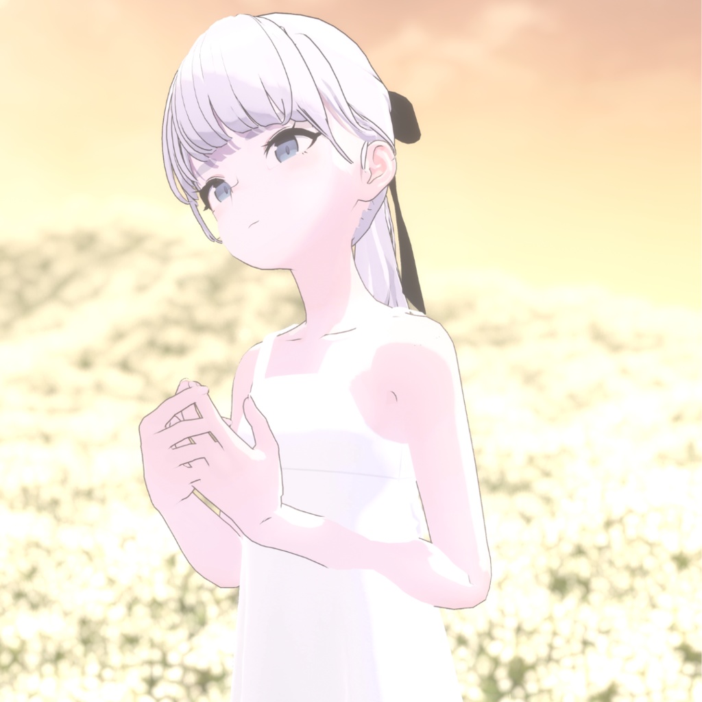 【複数アバター対応】Simple summer dress【3D衣装】