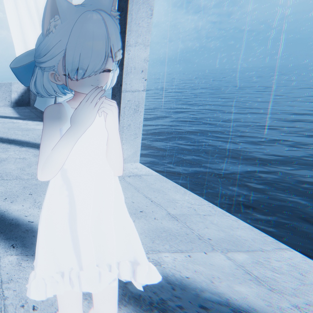 【複数アバター対応】Simple summer dress【3D衣装】