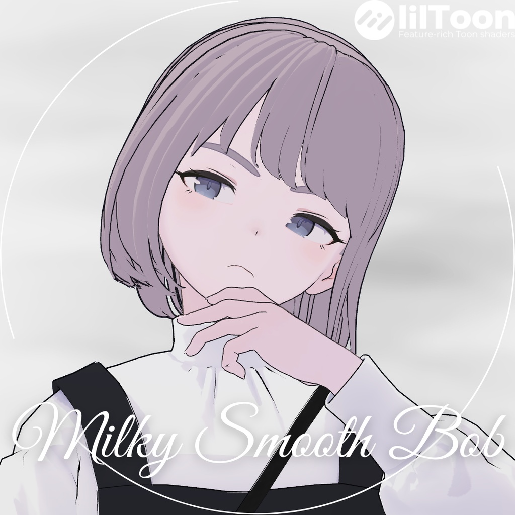 【Lapwing/Grus】Milky Smooth Bob【3D hairstyle】