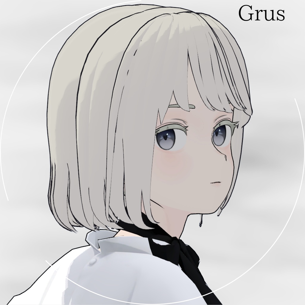 【Lapwing/Grus】Milky Smooth Bob【3D hairstyle】