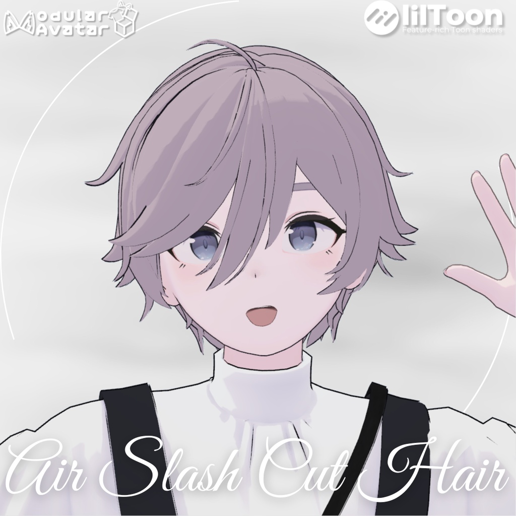 【Lapwing/Grus】Air Slash Cut Hair【3D hairstyle】