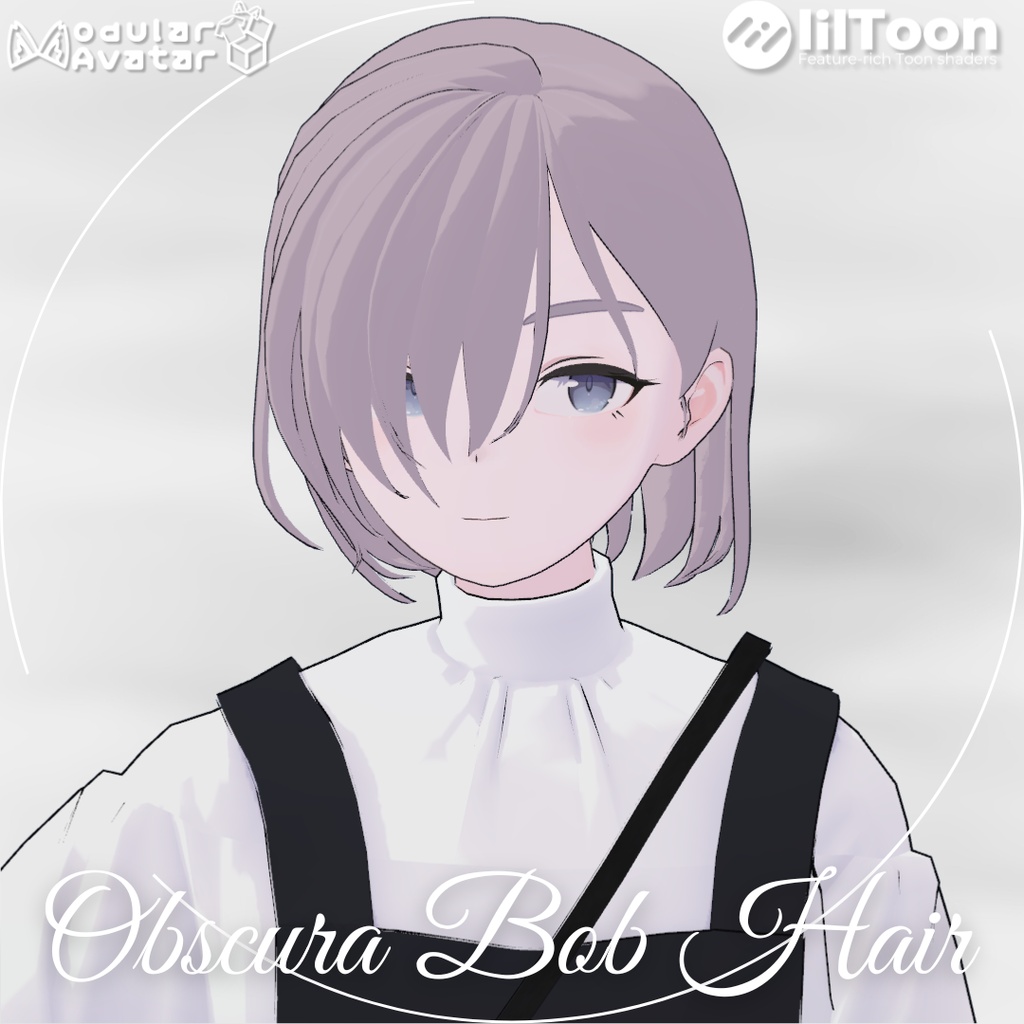 【Lapwing/Grus】Obscura Bob Hair【3D hairstyle】