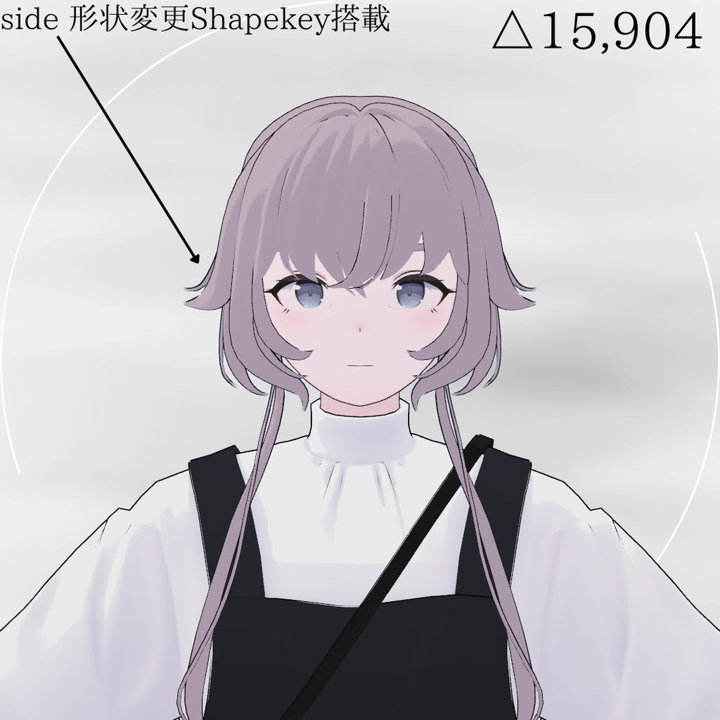 【Lapwing/Grus】Twin Veil Hair【3D hairstyle】