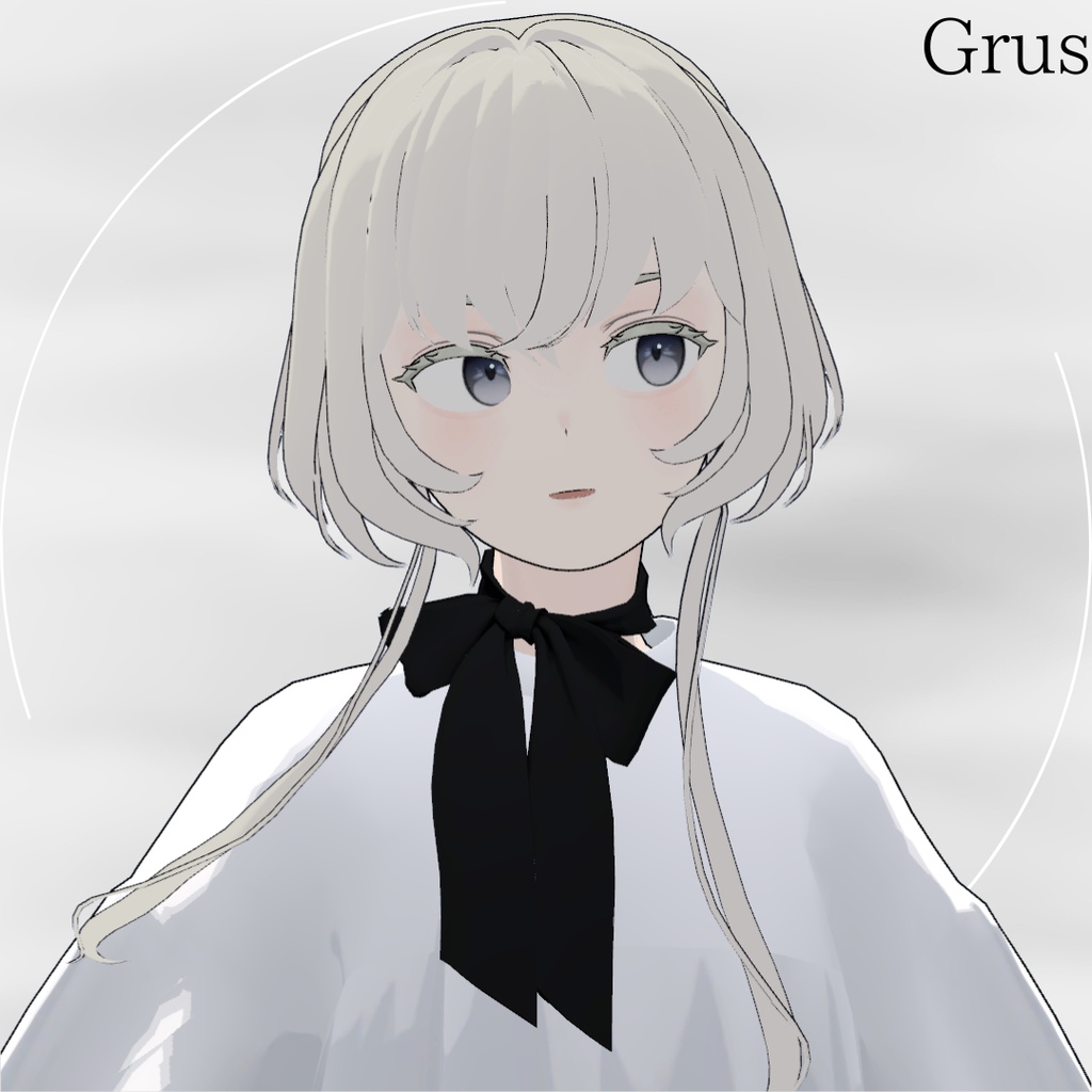 【Lapwing/Grus】Twin Veil Hair【3D hairstyle】