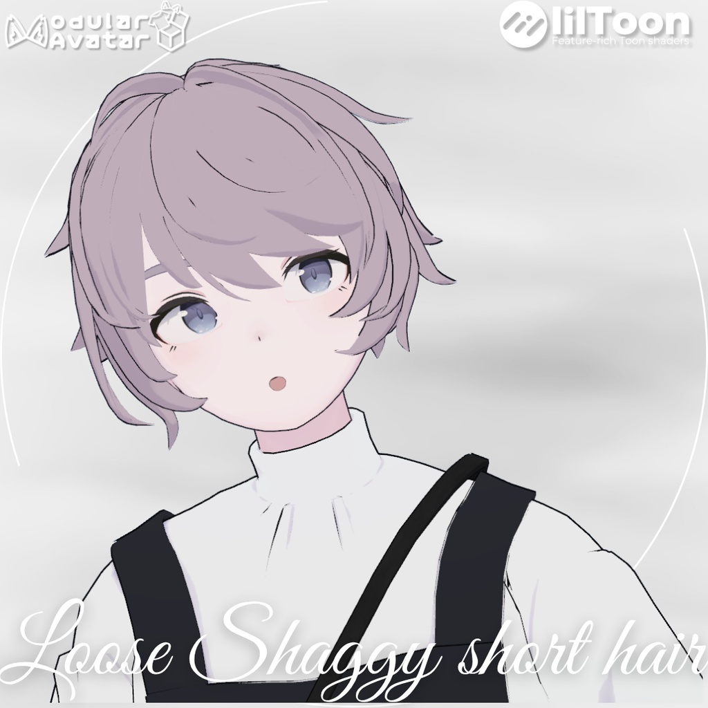 【Lapwing/Grus】Loose Shaggy short hair【3D hairstyle】