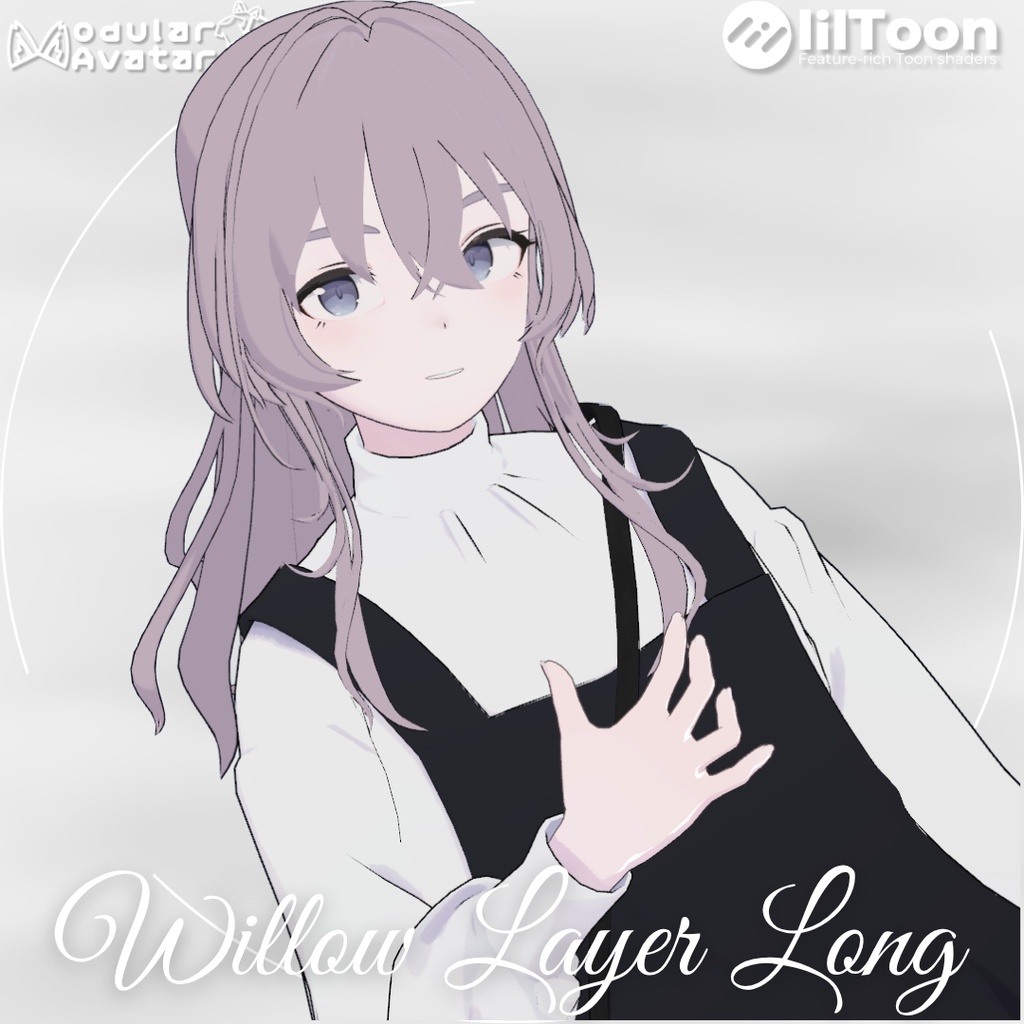 【Lapwing/Grus】Willow Layer Long【3D hairstyle】
