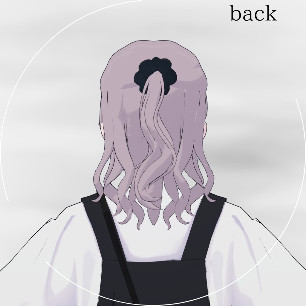【Lapwing/Grus】Silky petal Harf-up【3D hairstyle】