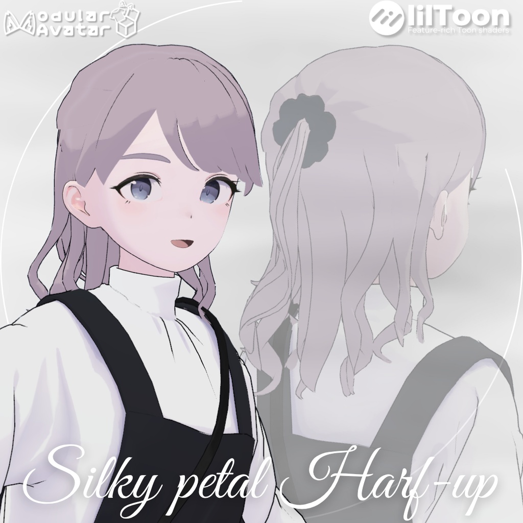 【Lapwing/Grus】Silky petal Harf-up【3D hairstyle】