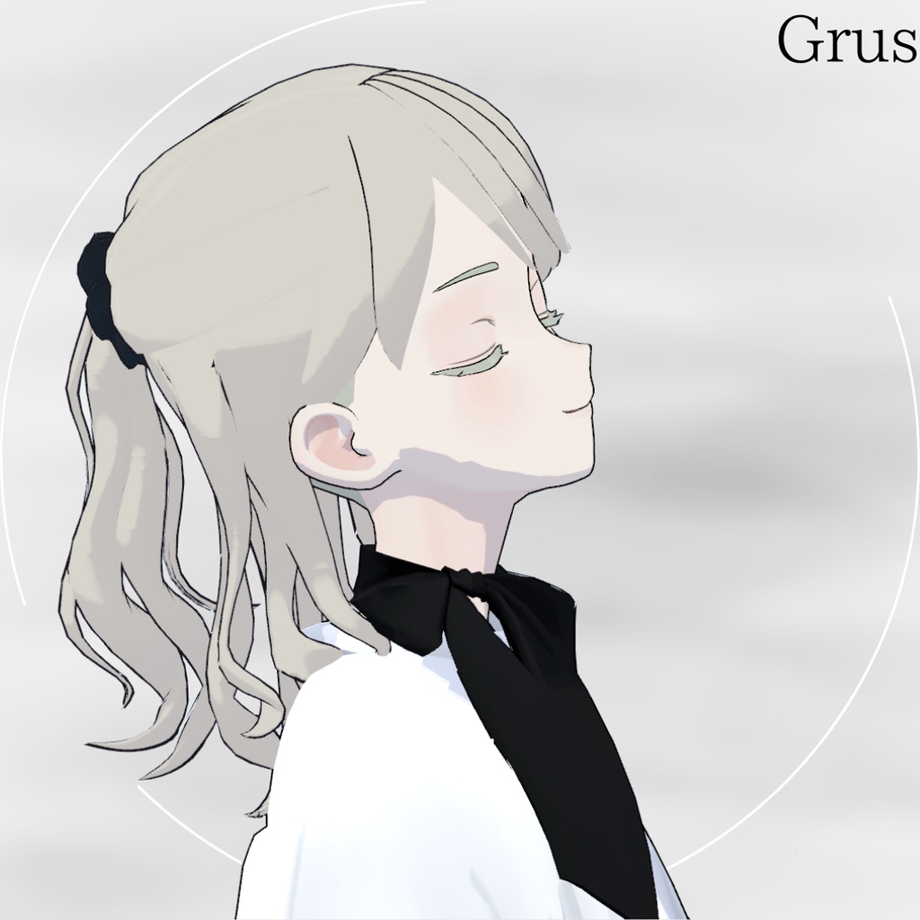 【Lapwing/Grus】Silky petal Harf-up【3D hairstyle】