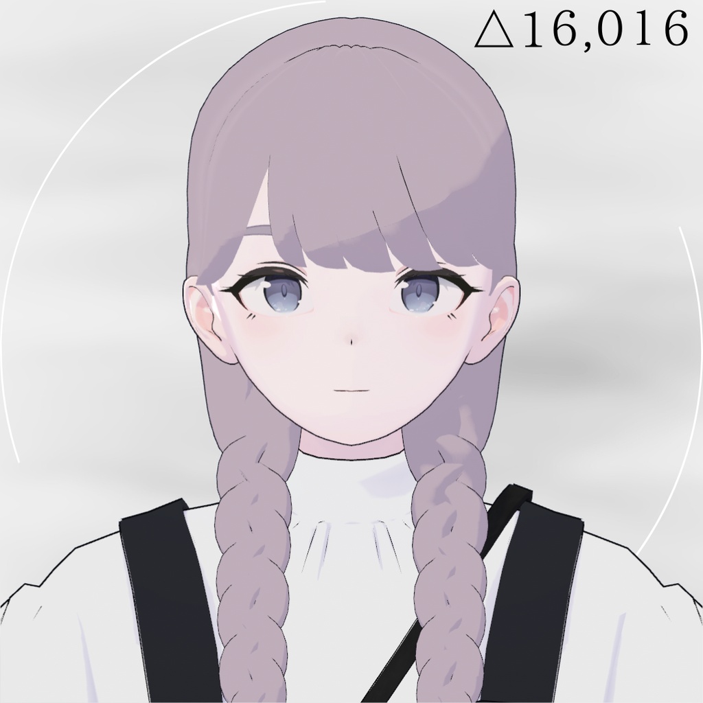 【Lapwing/Grus】Classic Twin Braids【3D hairstyle】