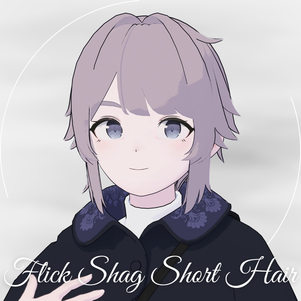 【Lapwing/Grus】Flick Shag Short Hair【3D hairstyle】