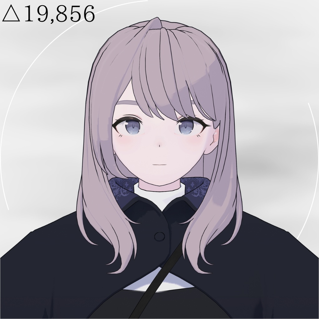 【Lapwing/Grus】Soft Curtain Medium hair【3D hairstyle】
