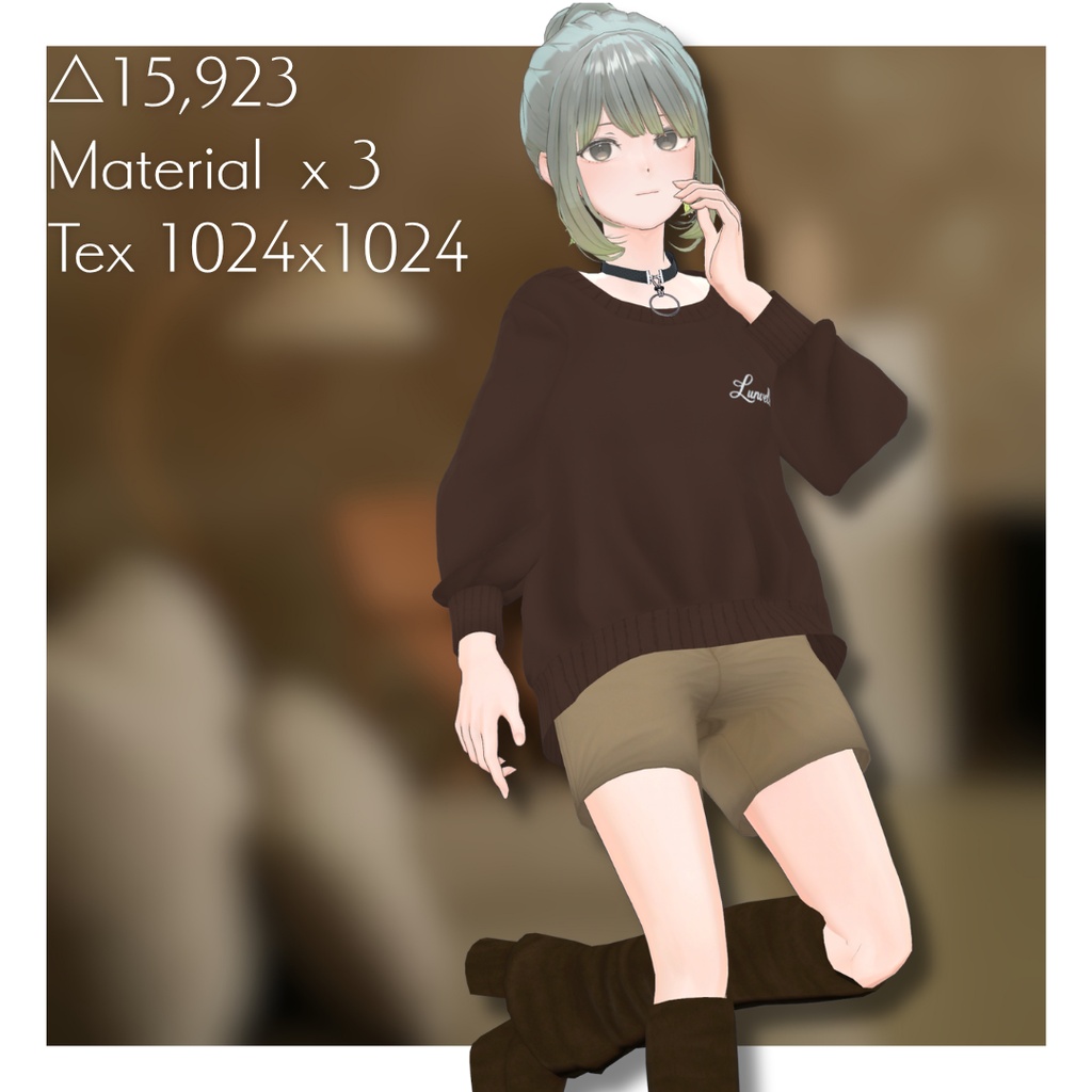 ◯販売開始セール◯【7アバター対応】MELLOW LOOSE FIT【3D衣装】
