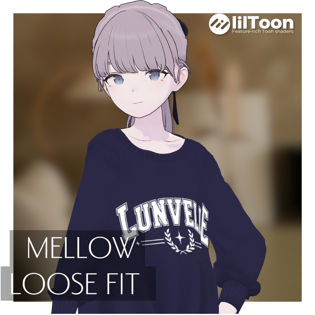 ◯販売開始セール◯【7アバター対応】MELLOW LOOSE FIT【3D衣装】