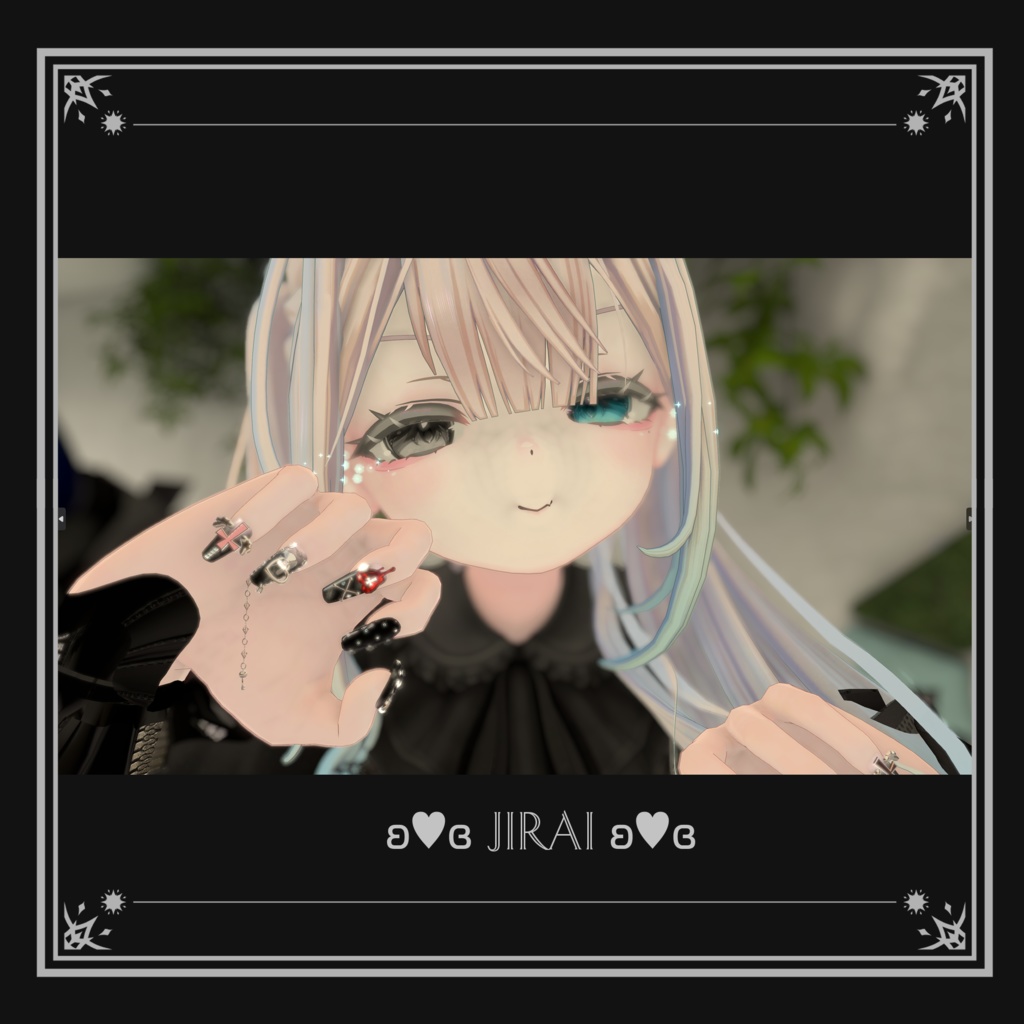 【3Dネイル】RabbitAngelNail(11アバター/MA対応)