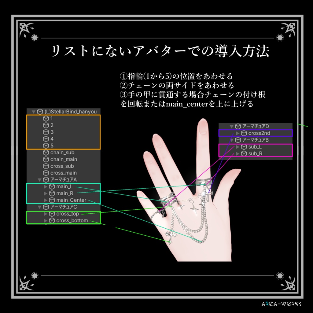 †Stellar Bind† チェーンリング