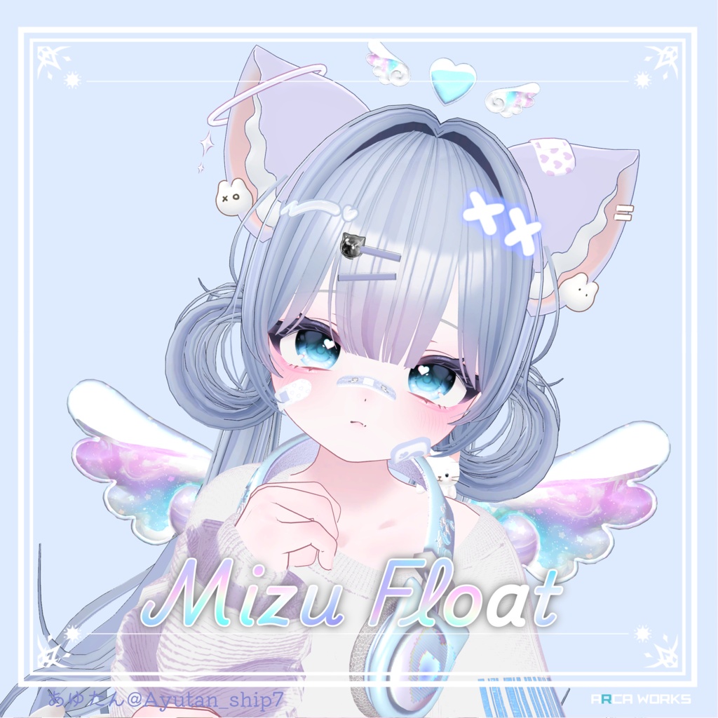 ⁺.°ʚ  MizuFloat  ɞ°.⁺ 水がゆれる! 天使のはね&ヘイローセット