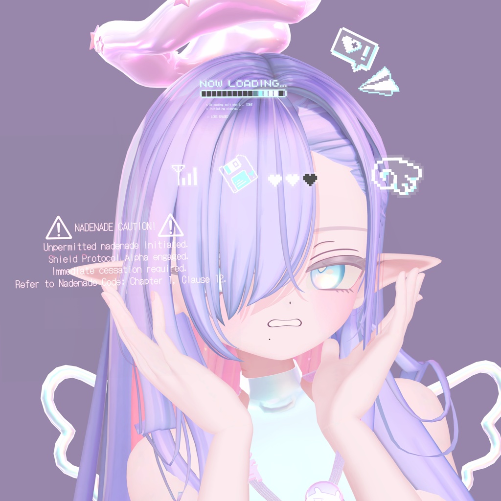 【Vol.2新発売】動く! PixelBoot ヘアアクセサリー (+なで警告ギミック)