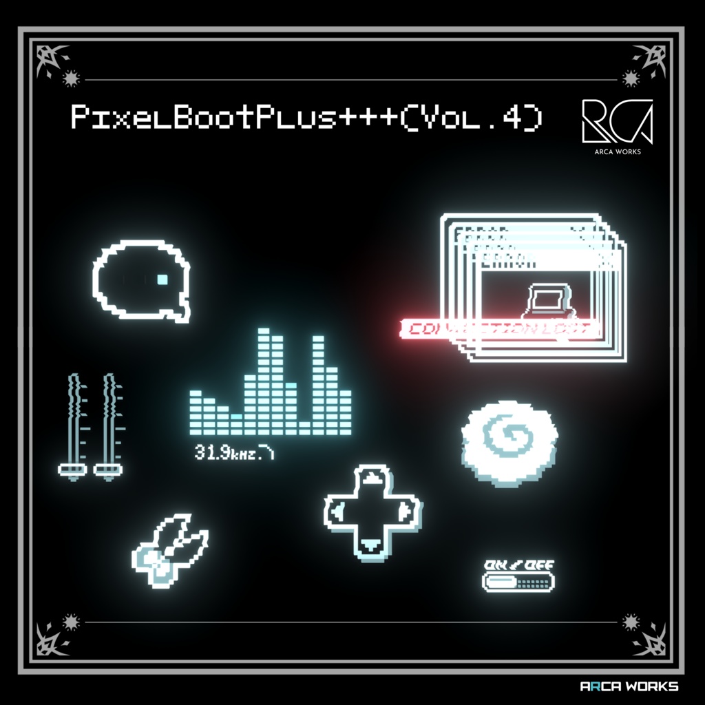 【Vol.4新発売】動く! PixelBoot ヘアアクセサリー (+なで警告ギミック)