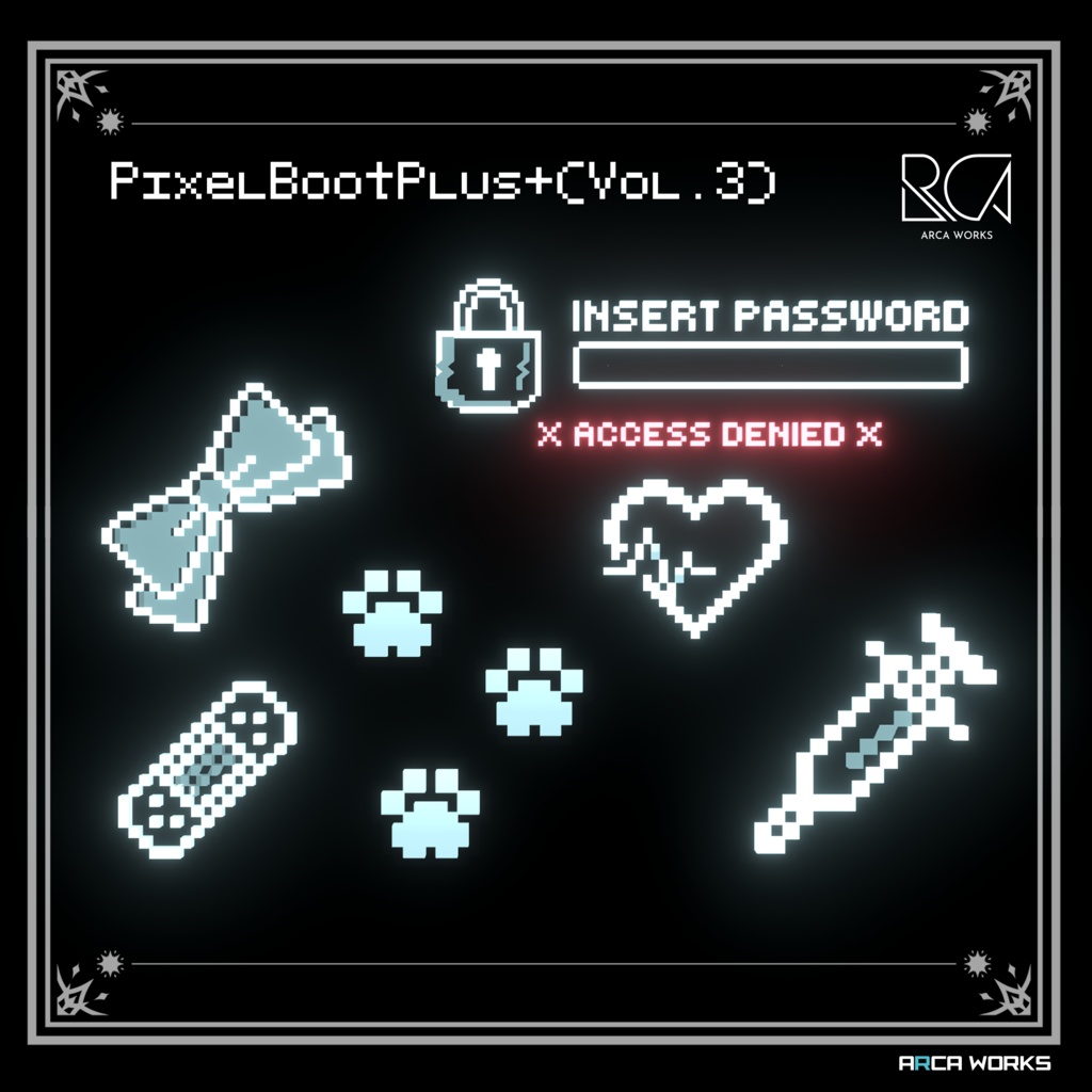 【Vol.3新発売セール】動く! PixelBoot ヘアアクセサリー (+なで警告ギミック)