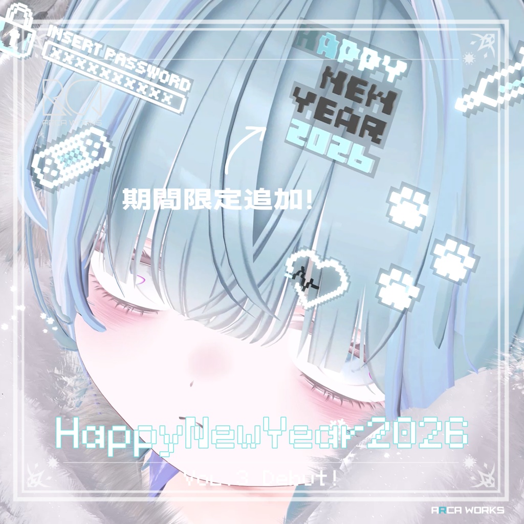 【Vol.3新発売】動く! PixelBoot ヘアアクセサリー (+なで警告ギミック)