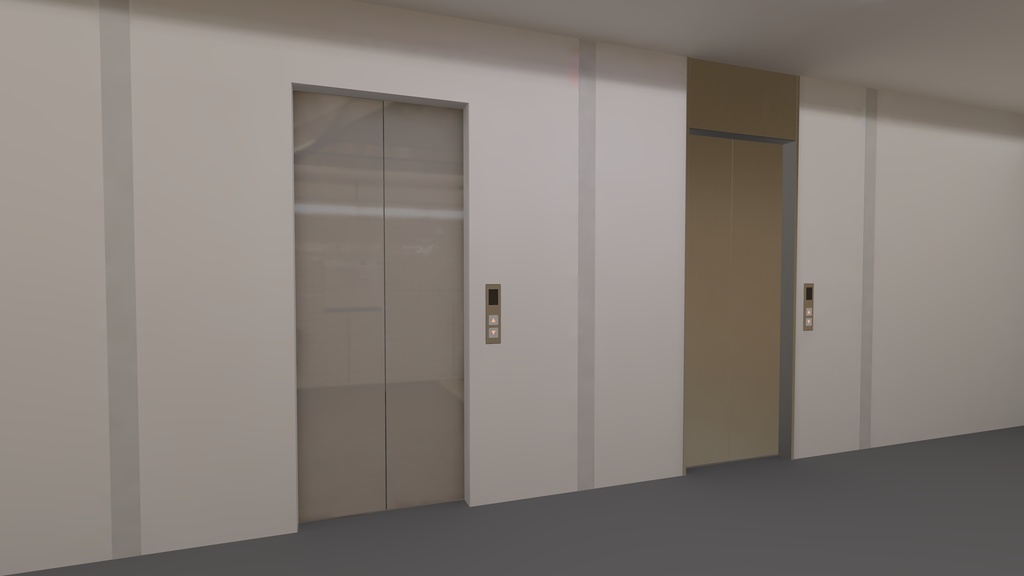 【3Dモデル】ハリボテエレベーター