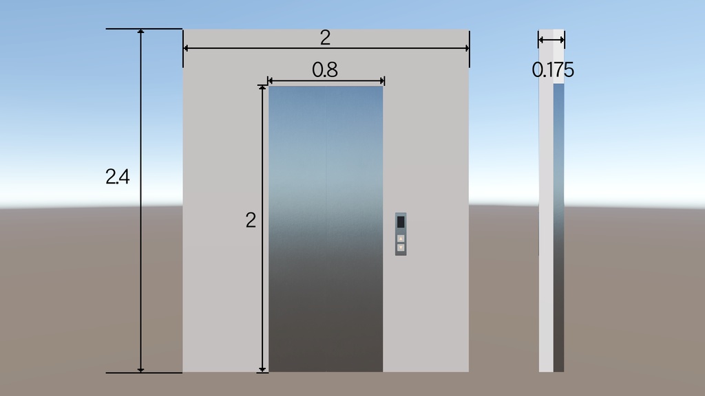 【3Dモデル】ハリボテエレベーター