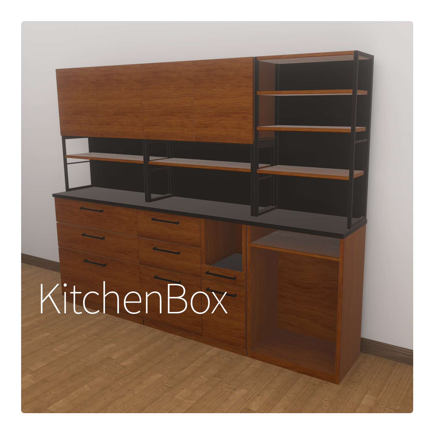 【3Dモデル】KitchenBox
