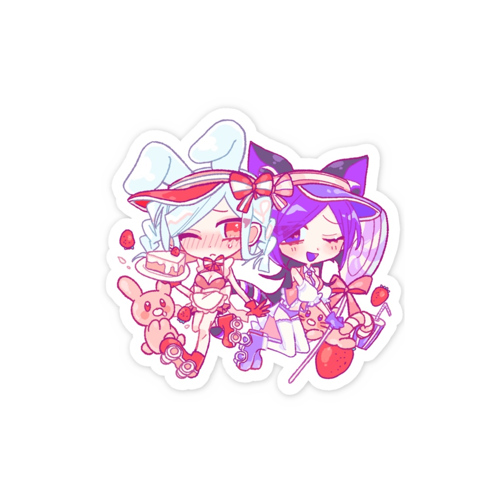 アンシー&プリメ🍓🍰(ステッカー)