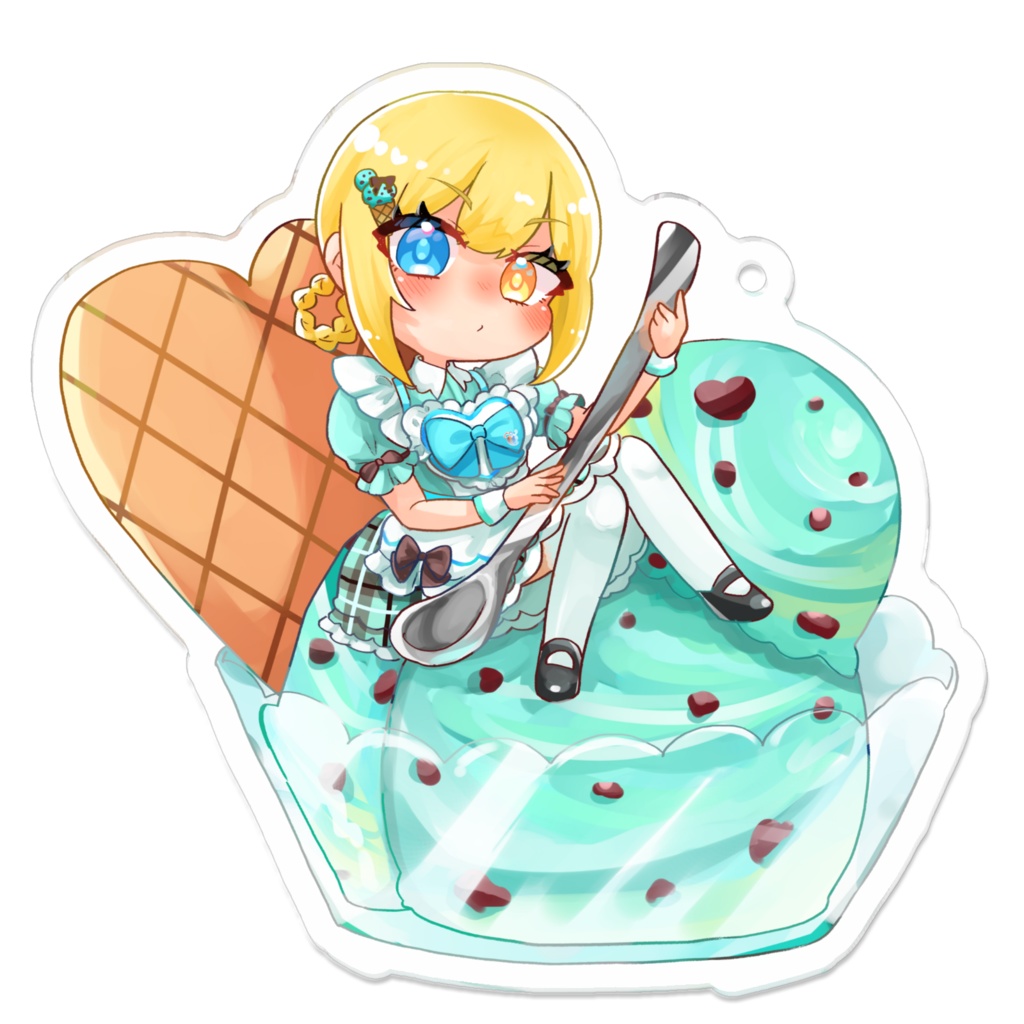 星庭とわち_バレンタインVer.アクリルキーホルダー