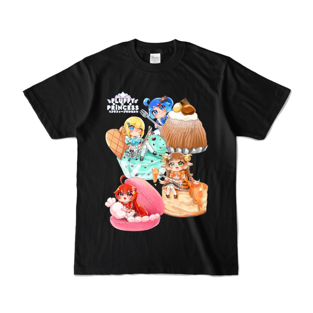 フラフィー❦プリンセス_バレンタインVer.Tシャツ(ブラック)
