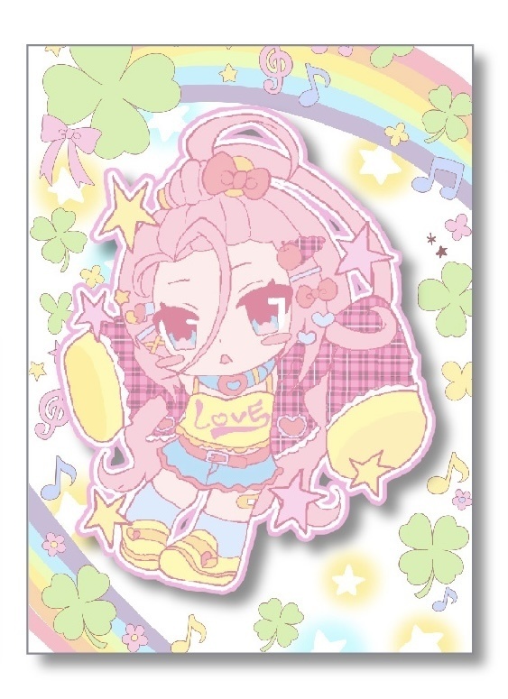 平成女児風アイノ ダイカットシール