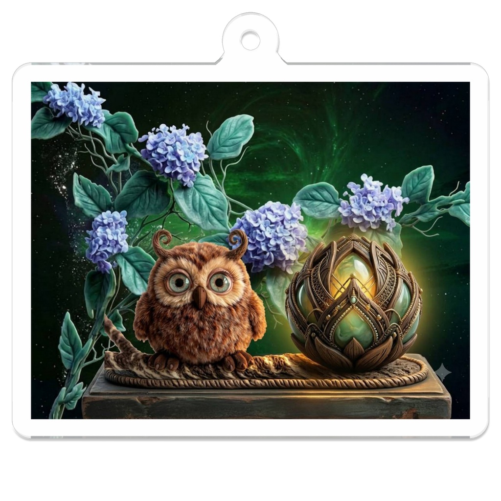 魔除けフクロウと魔法の蕾