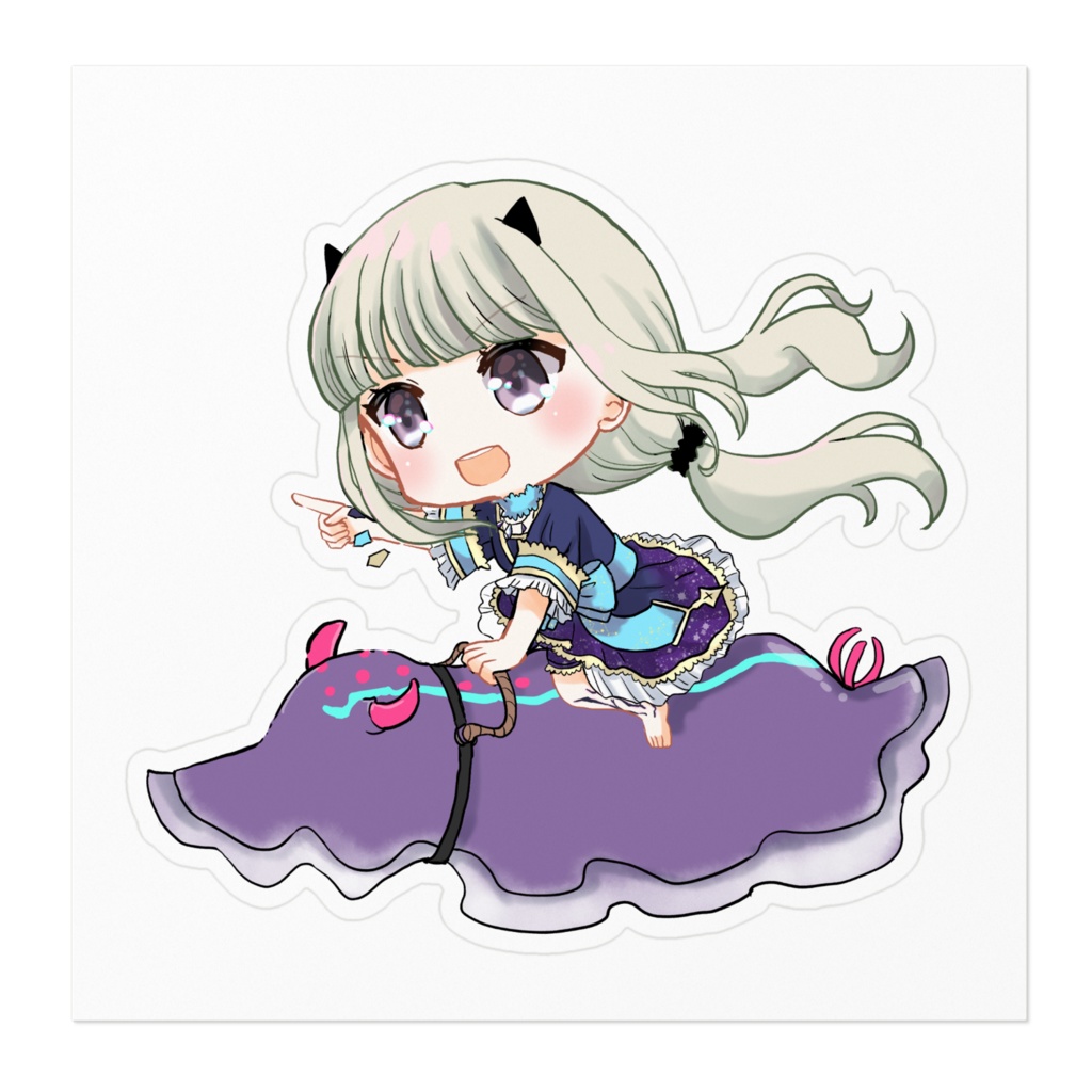 ウミウシのりのりステッカー