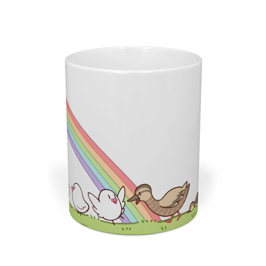 ◇ハトと仲間たちの行進 マグカップ