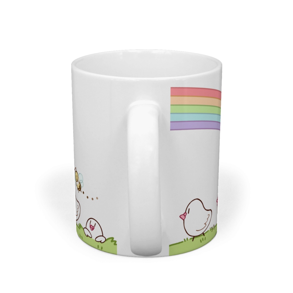 ◇ハトと仲間たちの行進 マグカップ