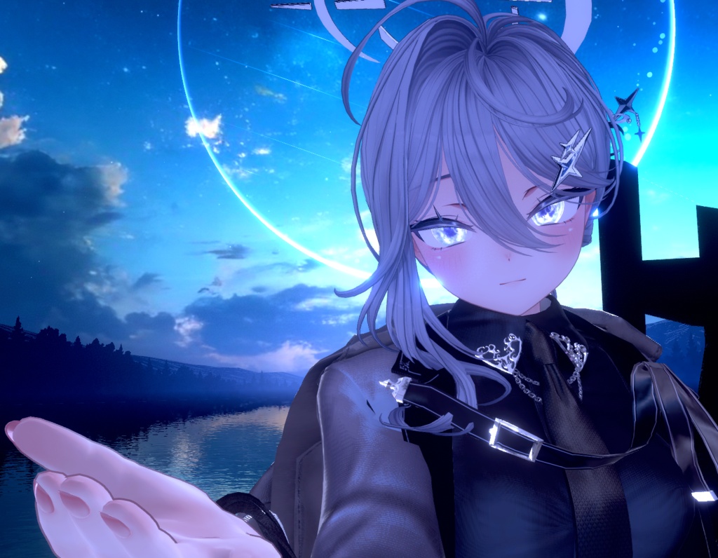 【23アバター対応】星空を仰ぐアイテクスチャ【新規対応多数追加セール中!!】【キプフェルのみ無料配布】