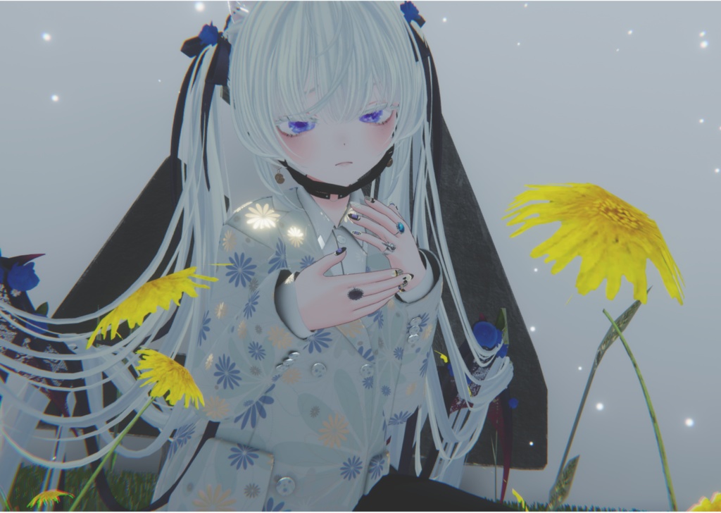 SALE【13アバター対応】星空を仰ぐアイテクスチャ【話題のルチカ対応】【キプフェルのみ無料配布】