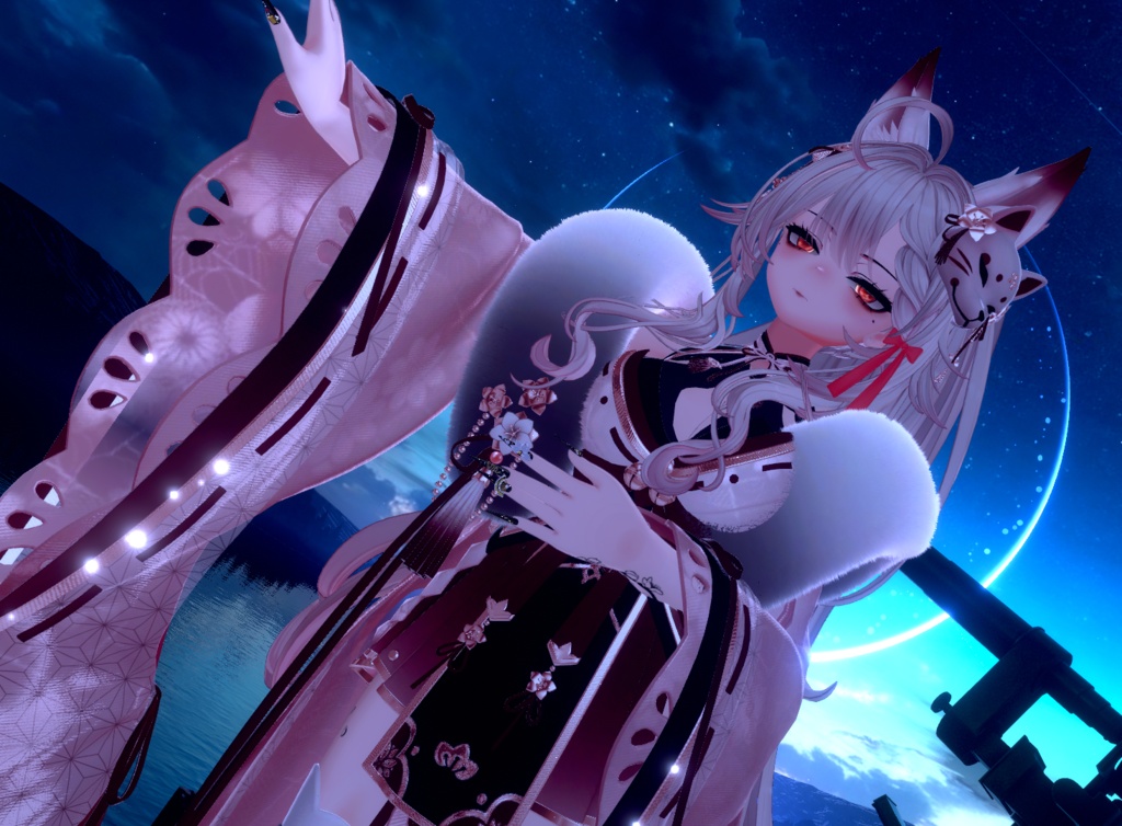 【23アバター対応】星空を仰ぐアイテクスチャ【新規対応多数追加セール中!!】【キプフェルのみ無料配布】