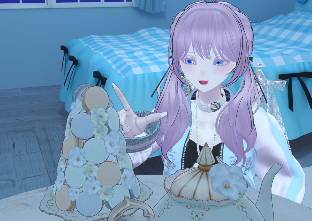 SALE【13アバター対応】星空を仰ぐアイテクスチャ【話題のルチカ対応】【キプフェルのみ無料配布】