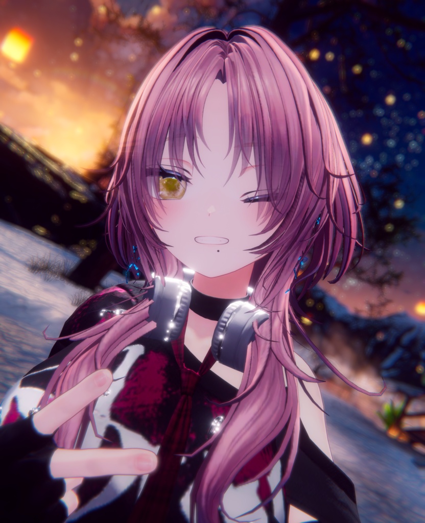 【23アバター対応】星空を仰ぐアイテクスチャ【新規対応多数追加セール中!!】【キプフェルのみ無料配布】