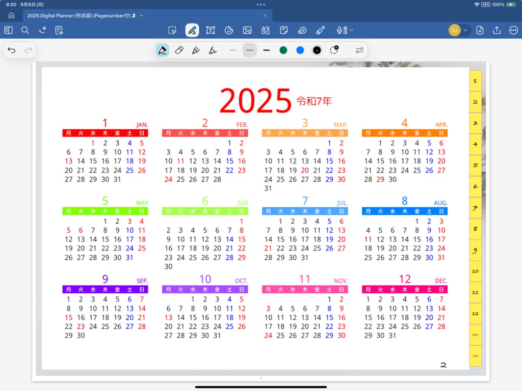 ケアマネ手描きデジタル手帳 2025(お試し版)